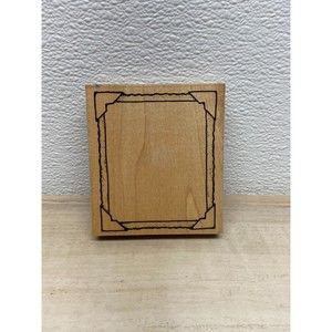 DOTS Picture Framed Wood Mounted Rubber Stamp